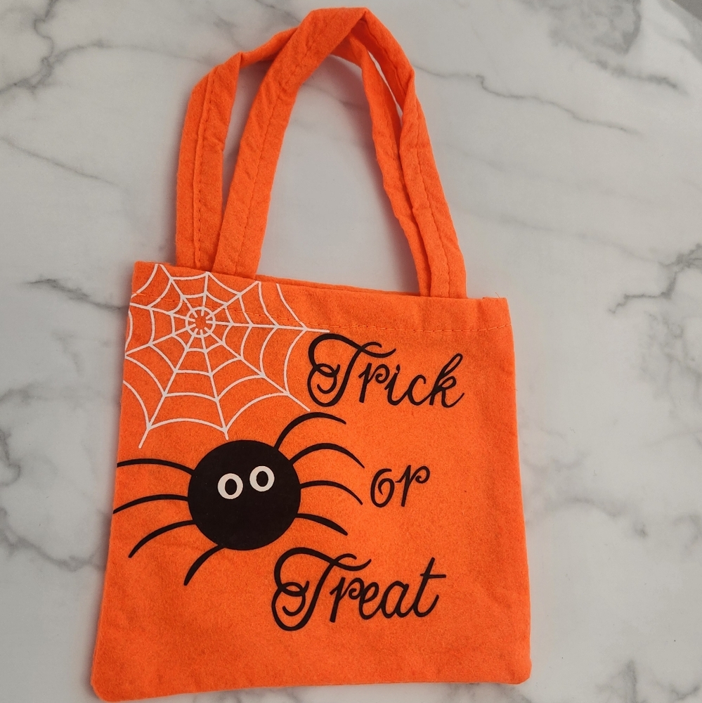 Halloween Orange Trick or Treat Tote Bag - Picture 3 of 8